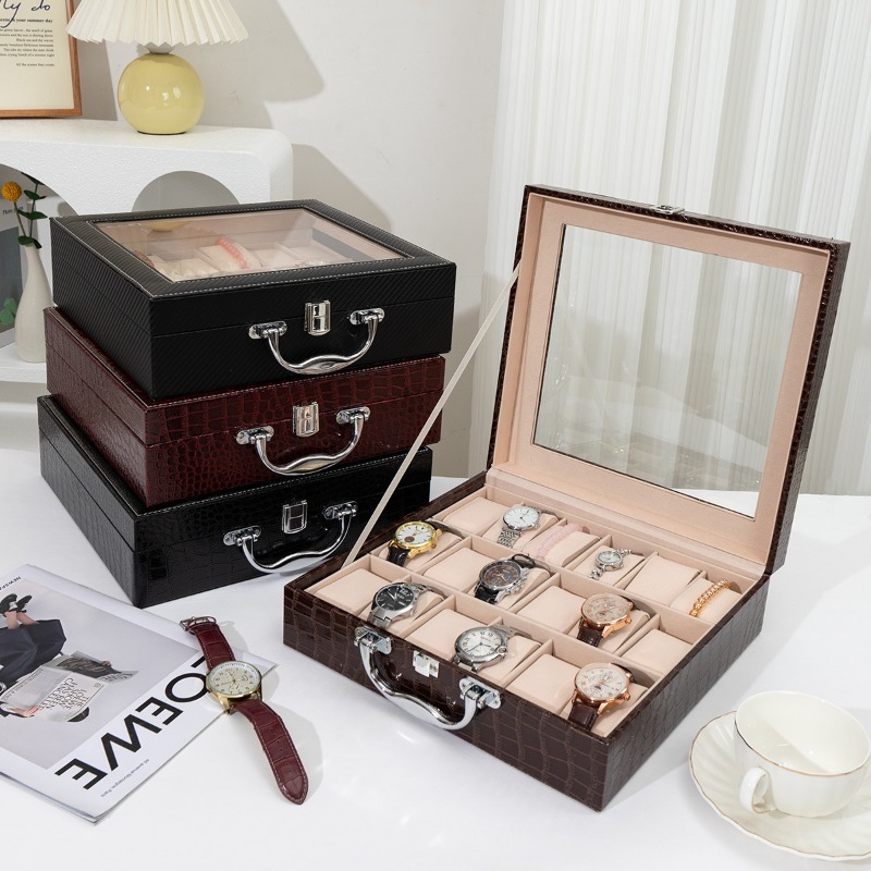 Luxury Watch Collection Box - Caja de Almacenamiento para Relojes Retro,