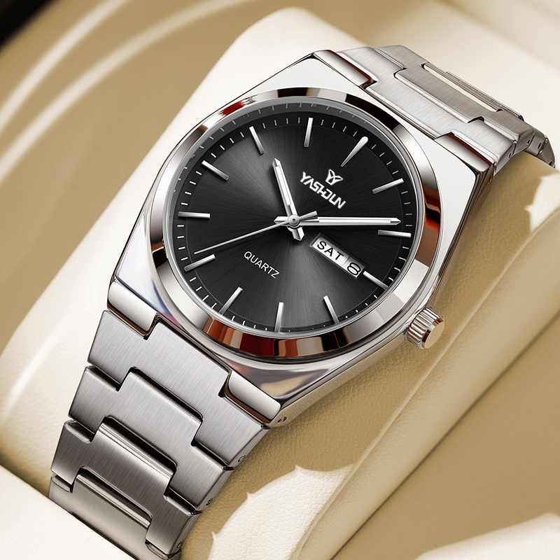 Luxury Watch Name - Relojes de Cuarzo de Acero Inoxidable