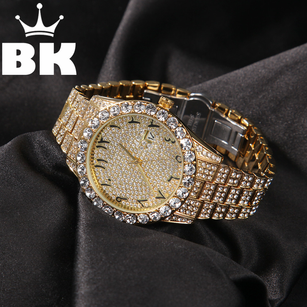 Luxury Watch With Arabic Numerals - A hip hop grande dial completo
