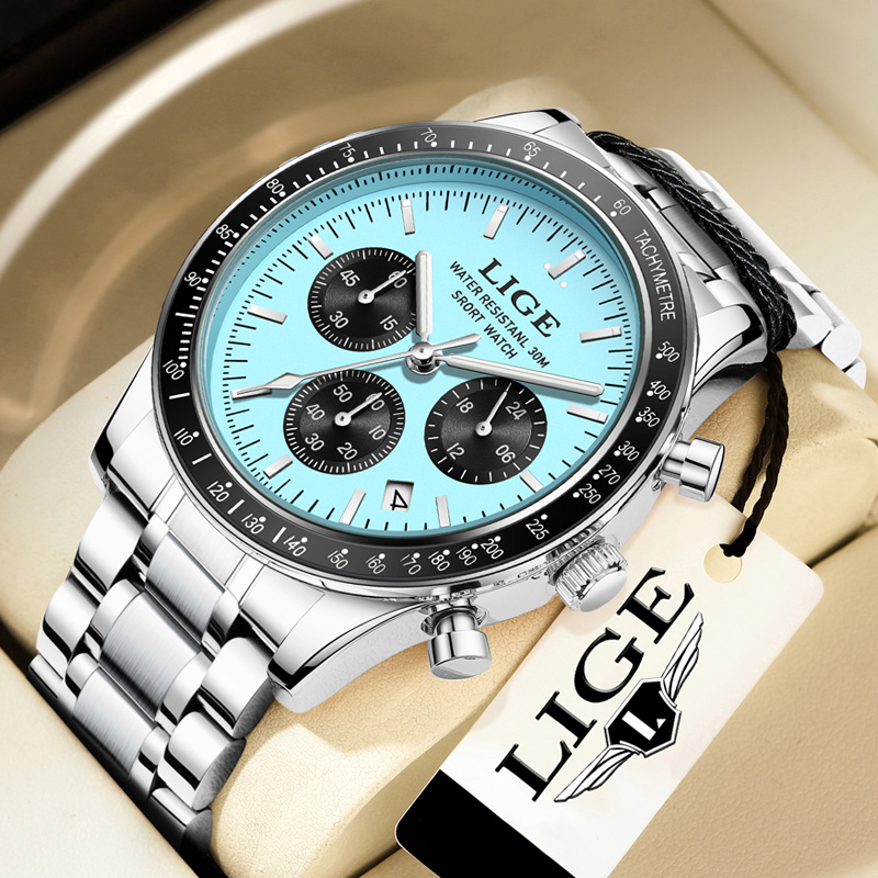 Luxury Watch Collection Box - Reloj LIGE de Lujo para Hombre,