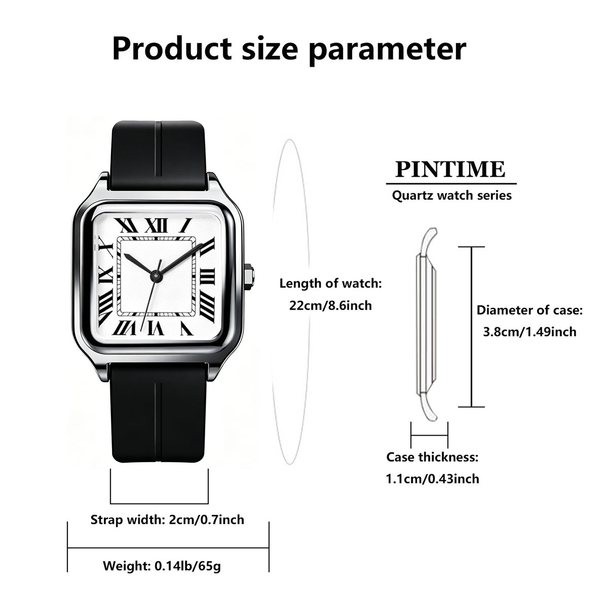 Reloj de Lujo Cuadrado para Ho - Luxury Watch With Arabic Numerals reseña y precio