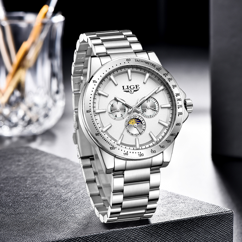Reloj LIGE de cuarzo de lujo p - Luxury Watch Brands reseña y precio