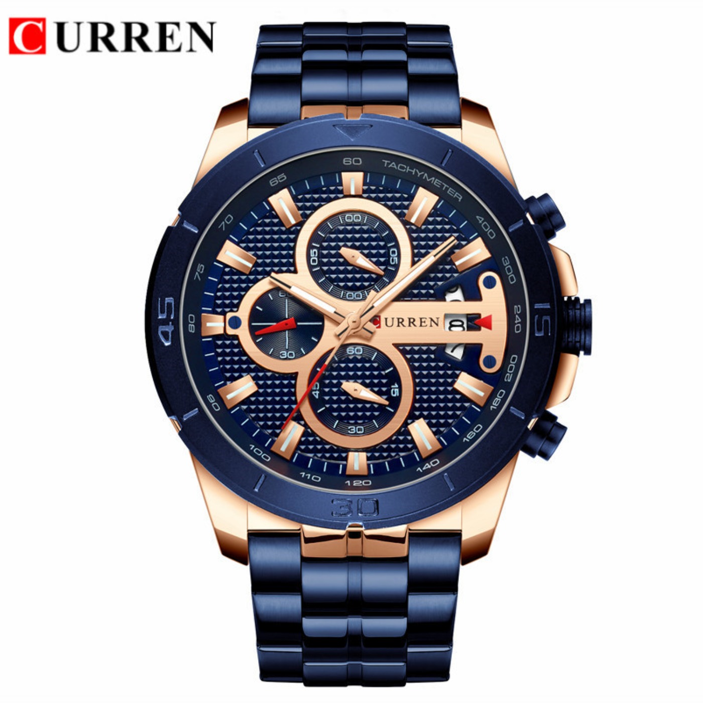 Reloj CURREN para hombre, cron - Luxury Watch Brands reseña y precio