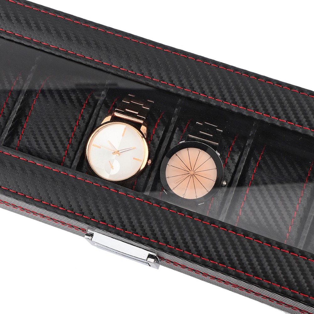 Caja para Relojes de Fibra de  - Luxury Watch Collection Box reseña y precio