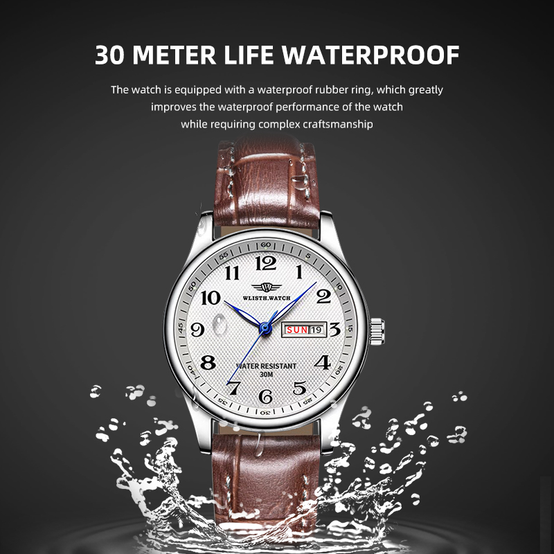 Reloj WLISTH de lujo para homb - Luxury Watch With Arabic Numerals reseña y precio