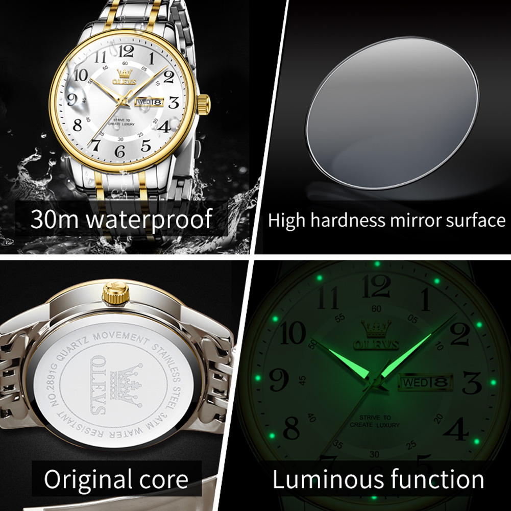 OLEVS, relojes informales a la - Luxury Watch With Arabic Numerals reseña y precio
