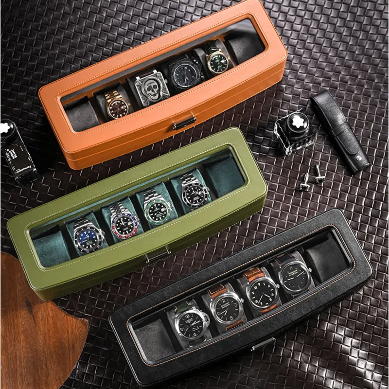 Caja organizadora de relojes d - Luxury Watch Collection Box reseña y precio