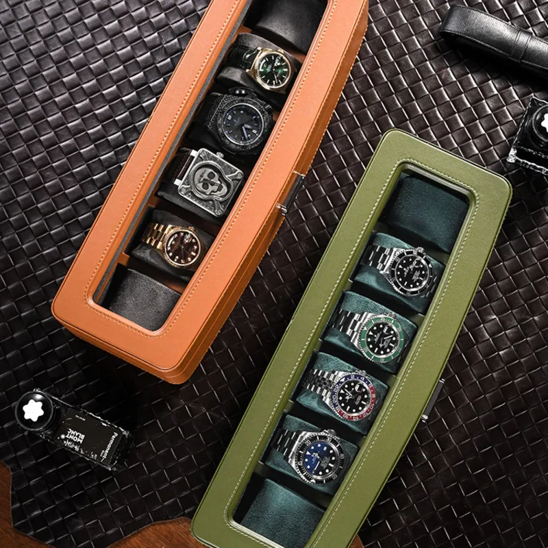 Caja organizadora de relojes d - Luxury Watch Collection Box reseña y precio