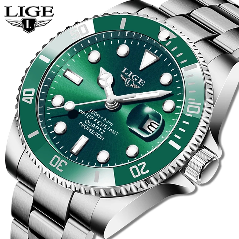 Reloj de buceo LIGE de lujo a  - Luxury Watch Name reseña y precio