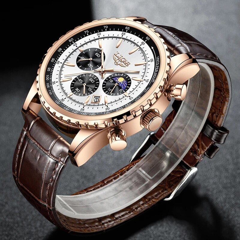 LIGE-reloj deportivo de lujo p - Luxury Watch Collection Box reseña y precio