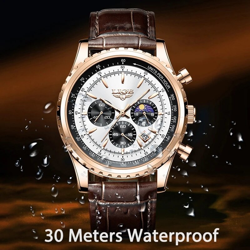LIGE-reloj deportivo de lujo p - Luxury Watch Collection Box reseña y precio