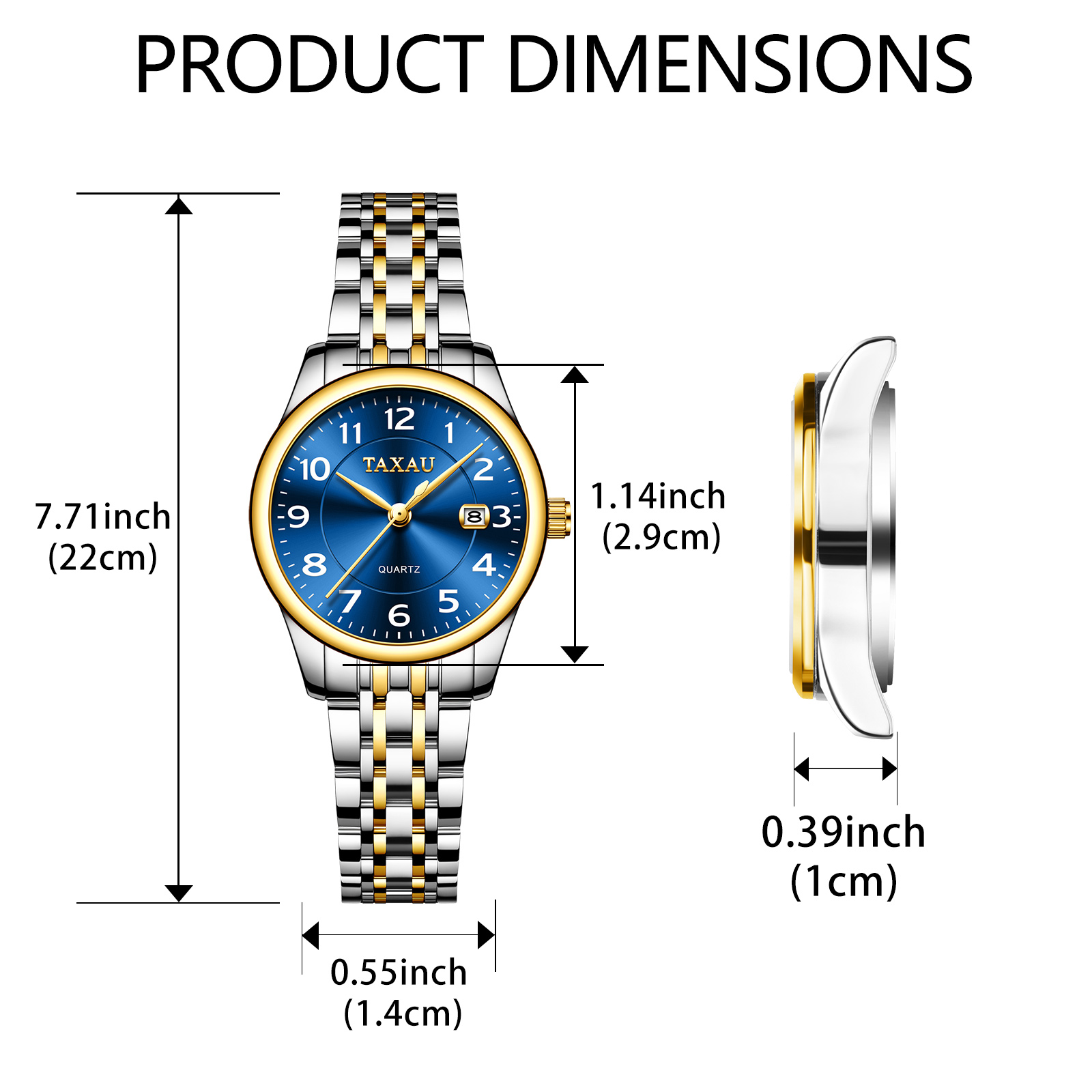 TAXAU-reloj de cuarzo de acero - Luxury Watch Cheap reseña y precio